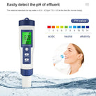 Aquarius Water 5 in 1 Digital Meter TDS EC Salinity TEMP PH Water Tester - Alkaline World