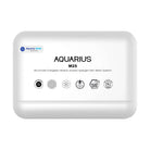 Aquarius M25 Alkaline Ionised Structured Water System product image with logos and features.