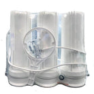 Aquarius Water triple bench top filter for fluoride, alkaline, and Aragon mineral filtration on a kitchen countertop.