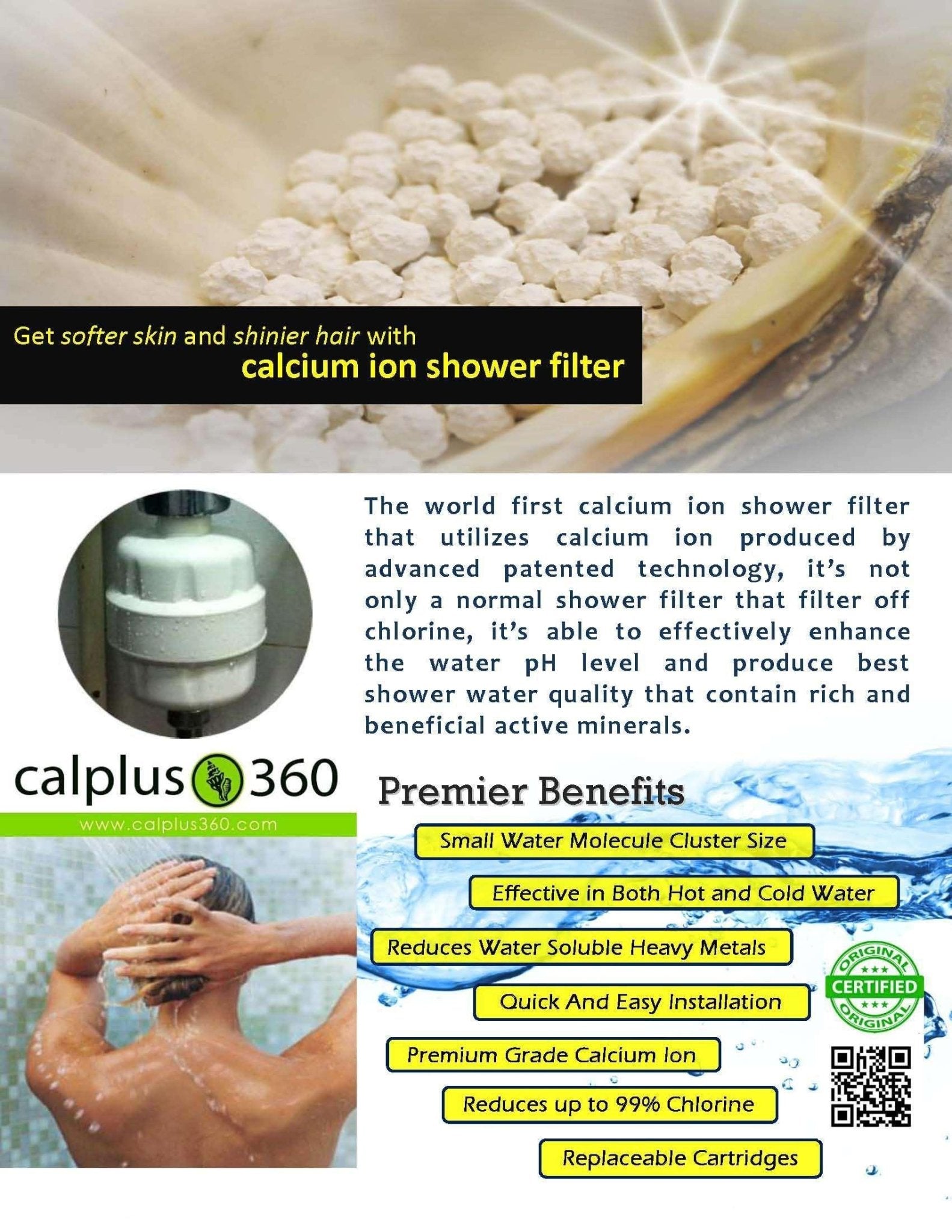 Aquarius Water C360 Replacement Shower Filter - Alkaline World