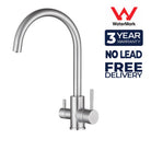 3 Way Mixer Tap Nickel Umbrella Style 360 Rotation - Alkaline World
