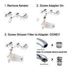 Bath to Shower Filter Connector Option B - Alkaline World