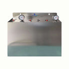 Aquarius Water Whole House Triple System 10x4.5 stainless steel cover for water filtration system installation.