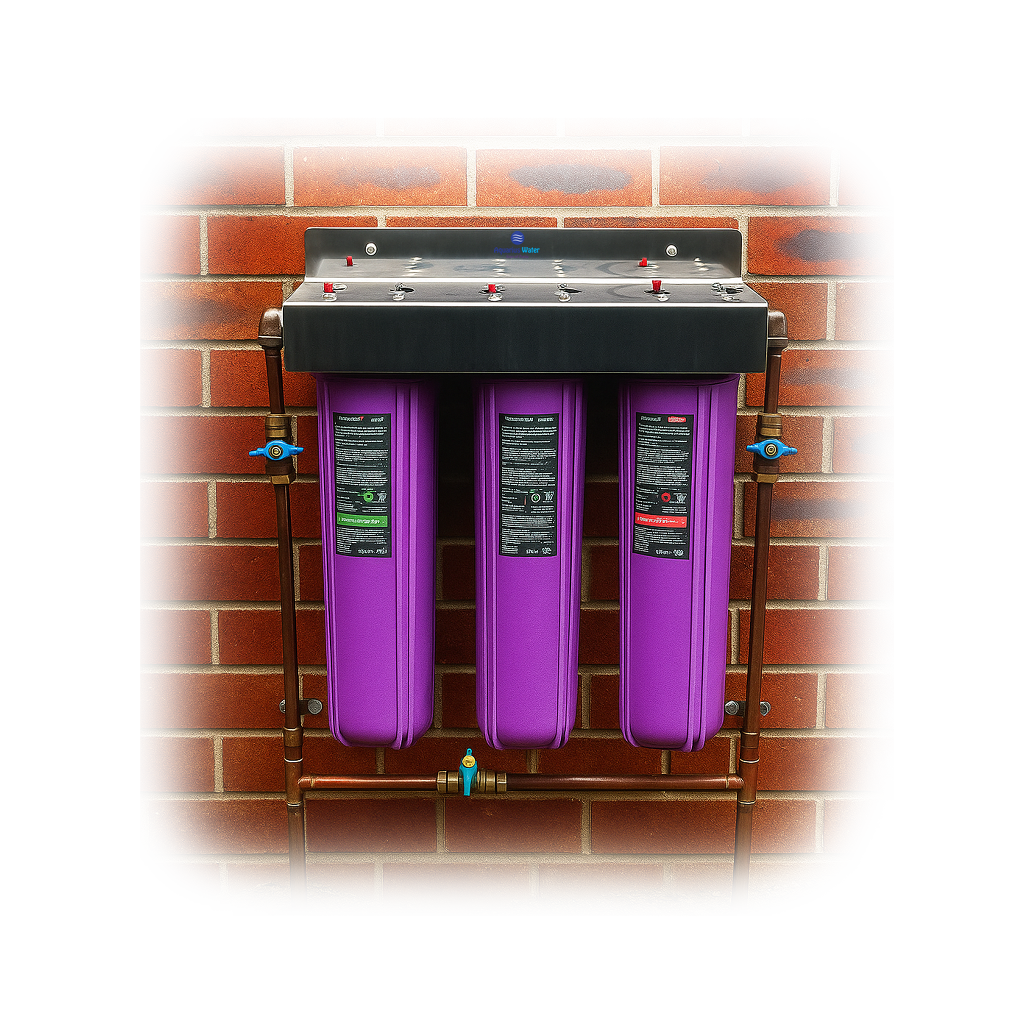 Aquarius Whole-House Triple Filtering System 20" x 4.5" - Alkaline World