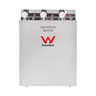 Aquarius Water whole-house triple filtering system, 20" x 4.5", installed for comprehensive home water filtration.