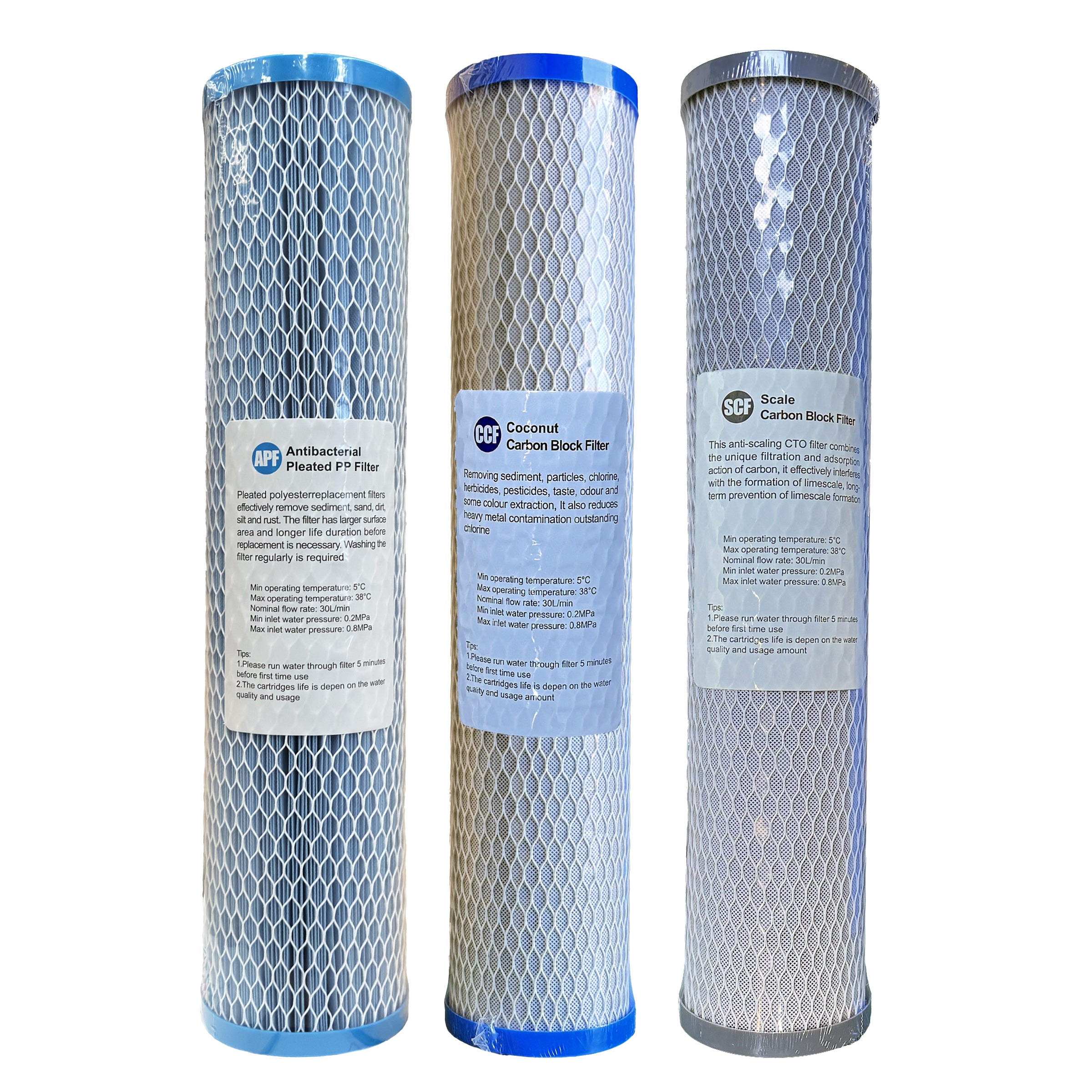 Aquarius Whole House Triple System Stainless Steel Cover 20" x 4.5" - Alkaline World