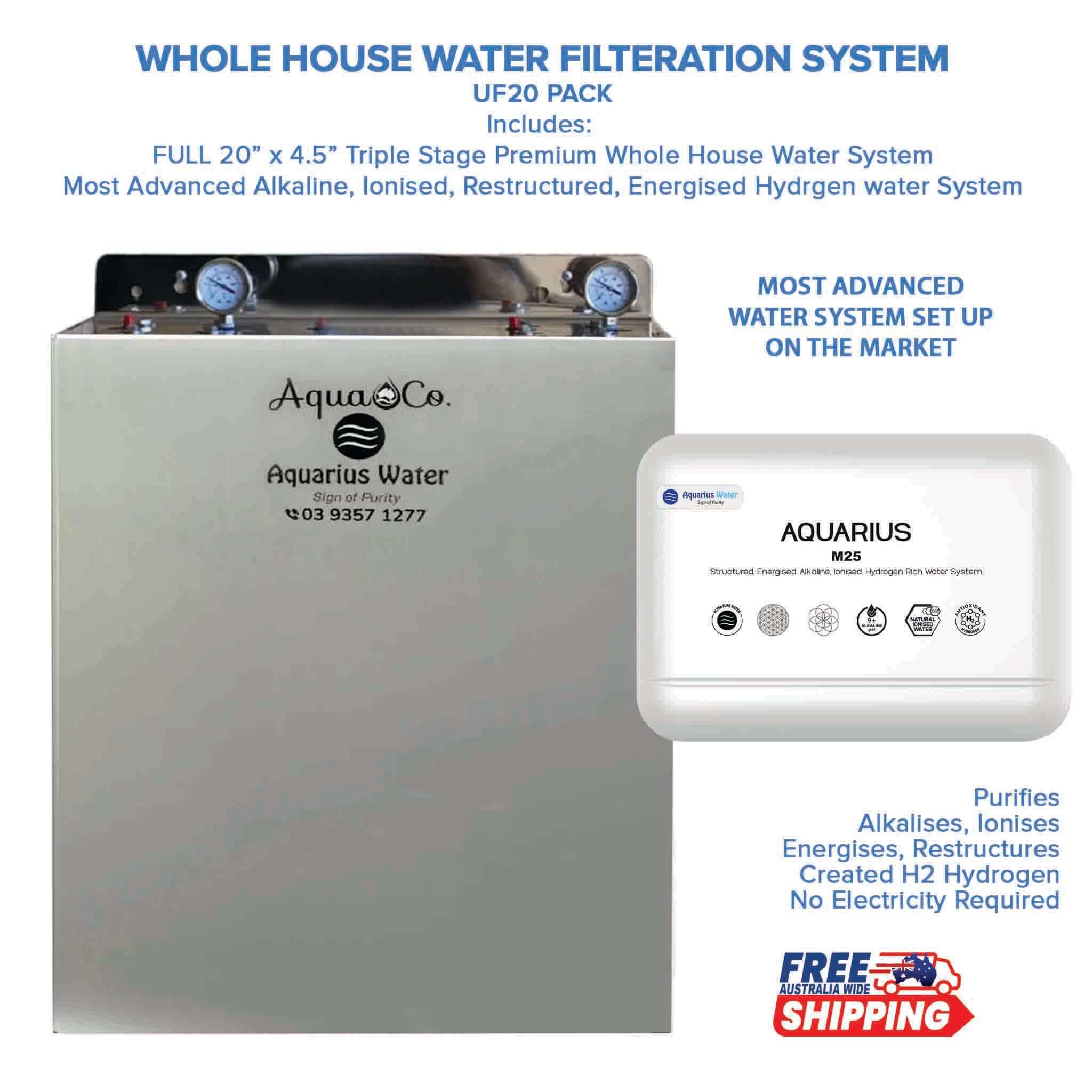 Whole House Water Filter System UF20 Pack - Alkaline World