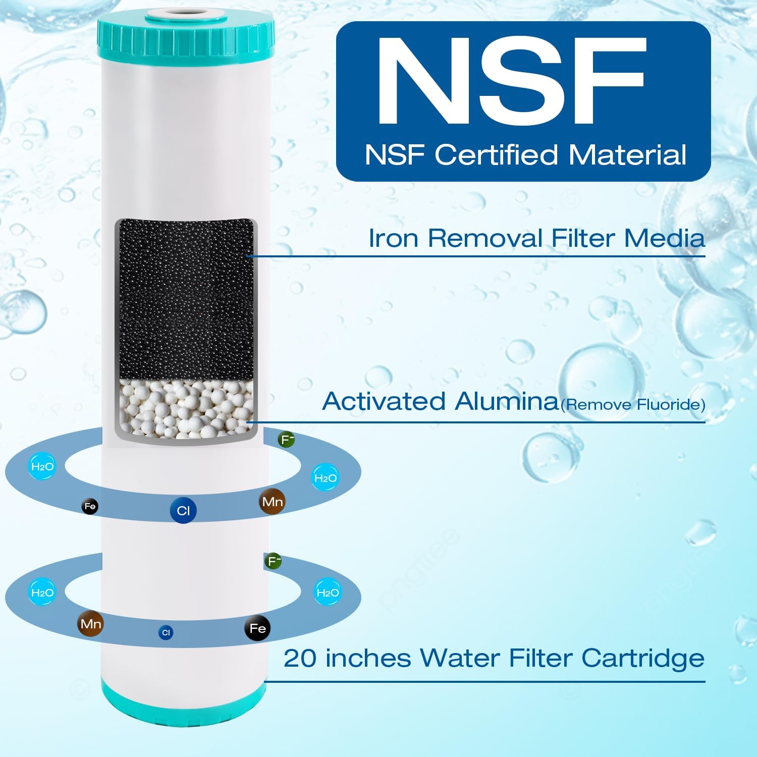 Fluoride Removal Whole House System + Stainless Steel Cover - Alkaline World