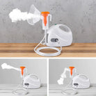 Aquarius Wellness compressor nebuliser ultrasonic air inhaler nano sprayer for respiratory therapy, shown in a sleek design image.