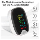 Finger Pulse Oximeter Blood Oxygen & Pulse Rate Monitor Color Screen Reading Meter & Rate Monitor - Alkaline World