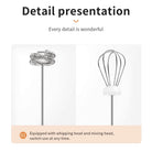 Aquarius Wellness USB handheld rechargeable electric smoothie mixer for blending drinks in a compact, portable design.