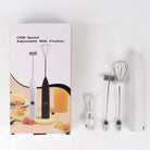 Aquarius Wellness USB handheld rechargeable electric smoothie mixer for quick blending and mixing smoothies and drinks.