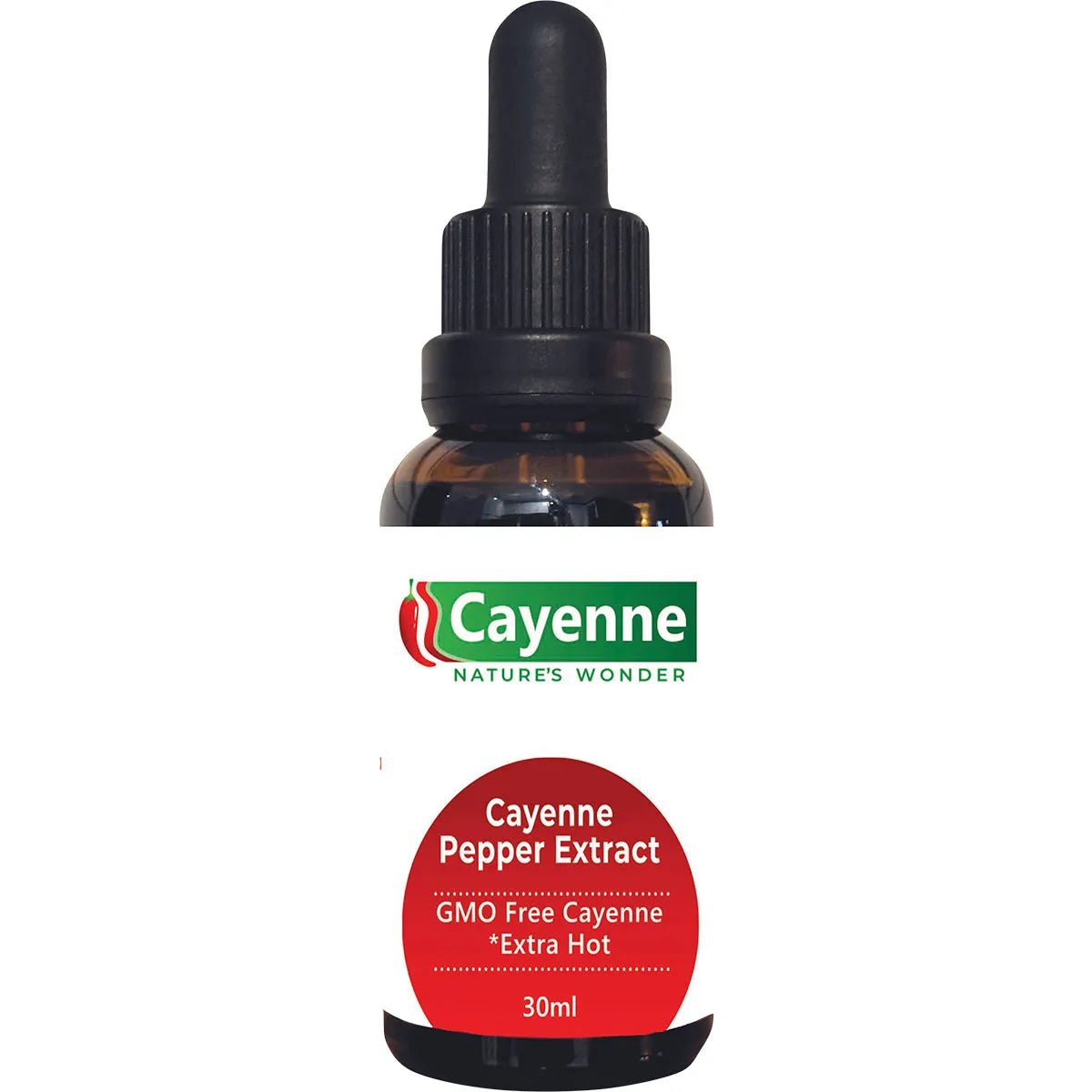 Cayenne Nature's Wonder Cayenne Pepper Extract with dropper 30ml - Alkaline World