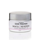 Don Tolman Skins Love Potion bottle with label, part of Don Tolman products, featuring natural ingredients for skin and love enhancement.