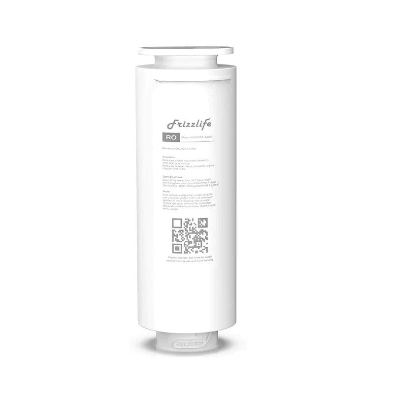 FRIZZLIFE ASR212-600G RO Replacement Filter Cartridge For PD600 RO Undersink Filter System (2nd Stage) - Alkaline World