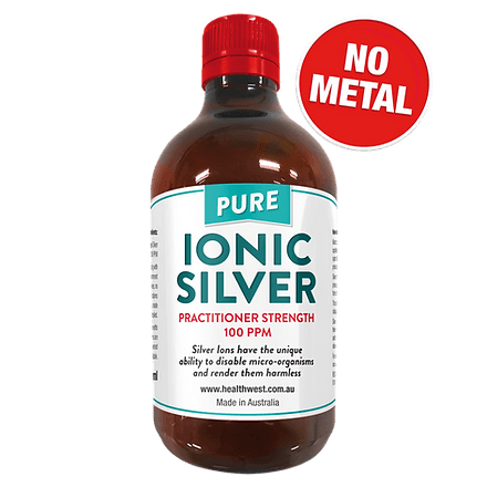 HealthWest Ionic Silver Practitioner Strength 100ppm - Alkaline World