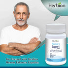 Herbion Naturals Memory Support multivitamin capsules in a bottle, designed to enhance memory and cognitive health.