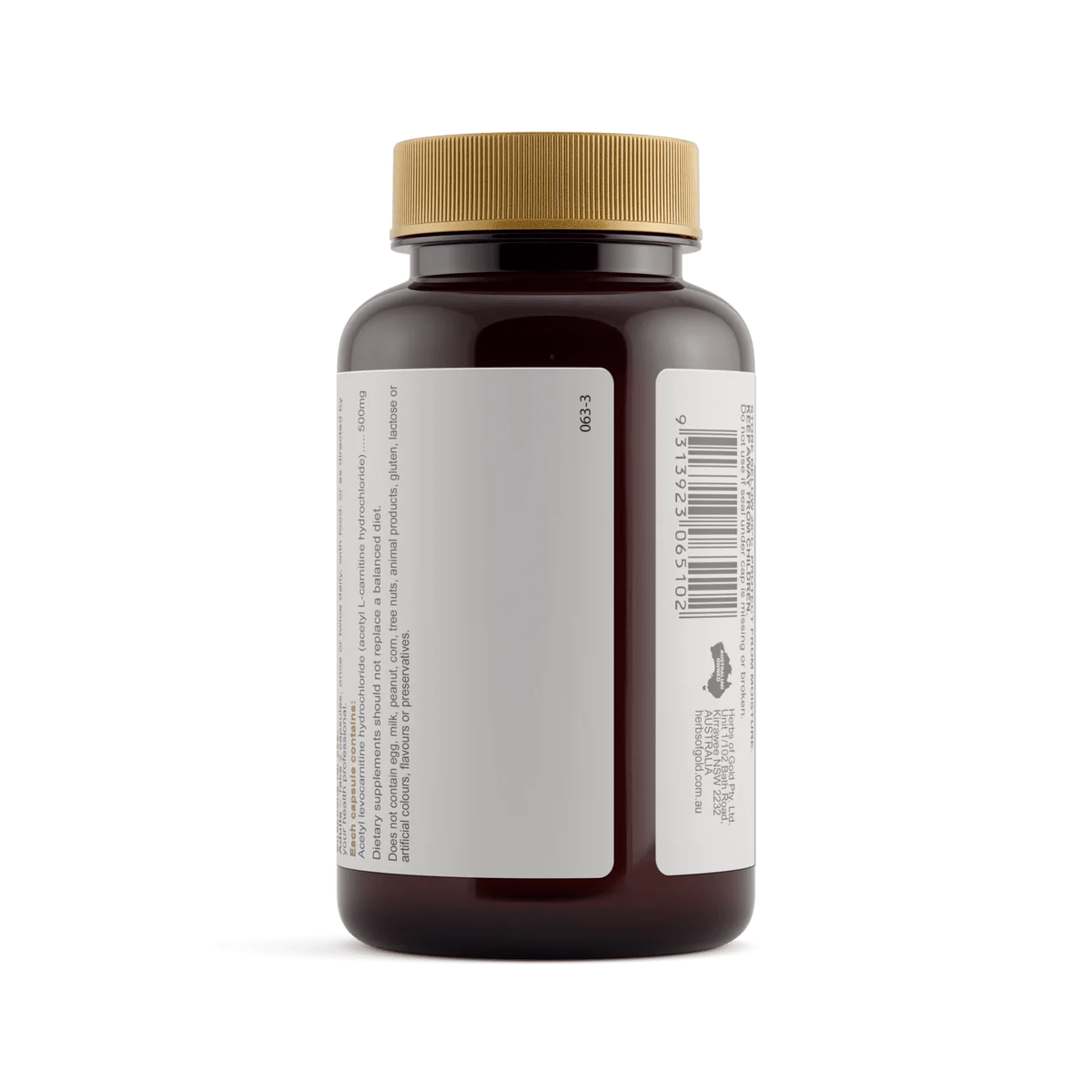 Herbs of Gold Acetyl L - Carnitine 60 Caps - Alkaline World