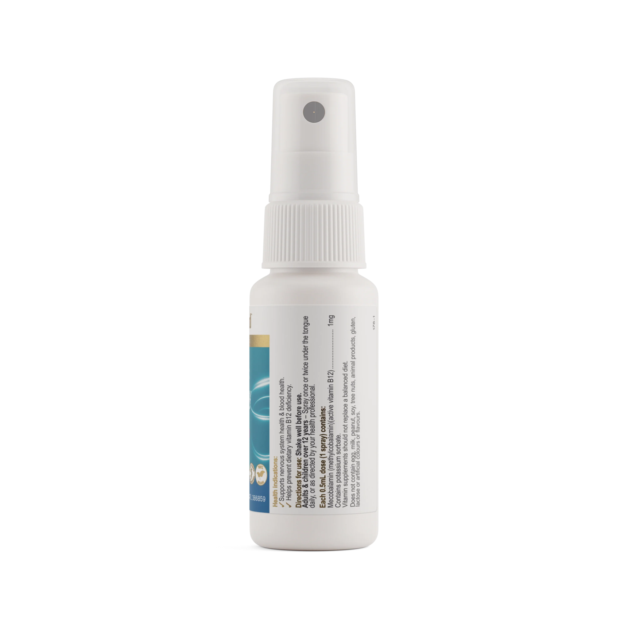 Herbs of Gold Activated B12 Spray 50mL - Alkaline World