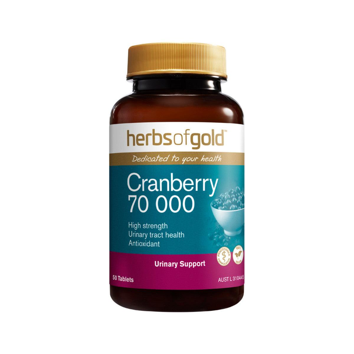 Herbs of Gold Cranberry 70 000 50t - Alkaline World