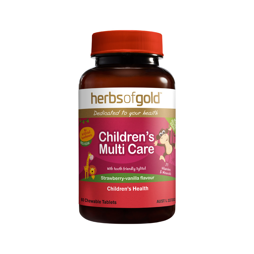 Herbs of Gold Childrens Multi Care Chewable 60t - Alkaline World
