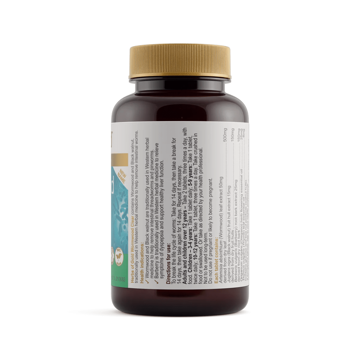 Herbs of Gold Wormwood Clear 84T - Alkaline World