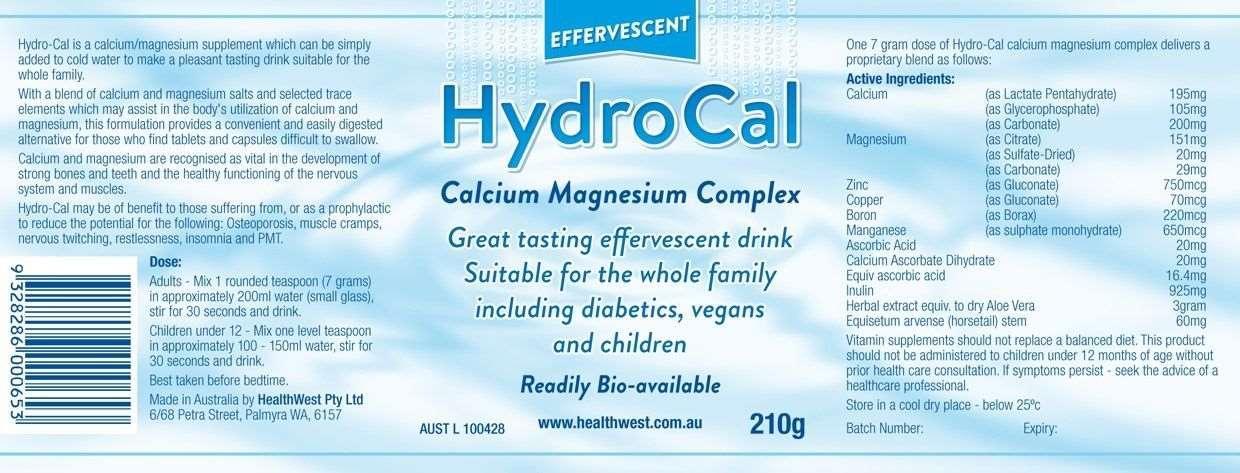 HydroCal 210g - Alkaline World