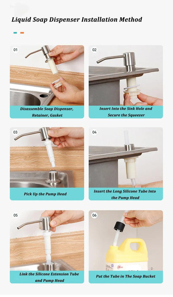 Kitchen Sink Liquid Soap Dispenser - Alkaline World