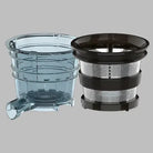 Kuviings Smoothie & Sorbet Strainers set for REVO830 Juicer, showing stainless steel strainers for making smoothies and sorbets.
