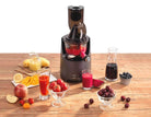 Kuvings EVO820 Evolution Cold Press Juicer in gun metal grey for home use, with sleek modern design and durable construction.