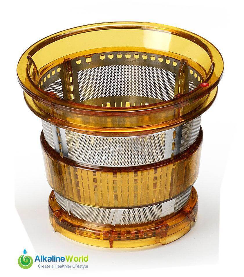 Kuvings C7000 Strainer for home appliances, showing a close-up of the durable stainless steel mesh and design.