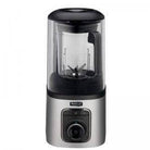Pre-owned Kuvings high-speed quiet vacuum blender in sleek design, shown on a kitchen countertop with blending jar.