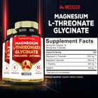 2000mg Magnesium L Threonate Supplement Capsules with Magnesium Glycinate, L - Theanine, Apigenin - Alkaline World