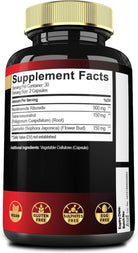 Mecisco 3-in-1 NAD+ supplement box showing packaging with labels for 1200mg nicotinamide riboside, trans resveratrol, and quercetin.