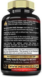 Mecisco 3in1 NAD+ supplement bottle with label showing 1200mg nicotinamide riboside, trans resveratrol, and quercetin ingredients.