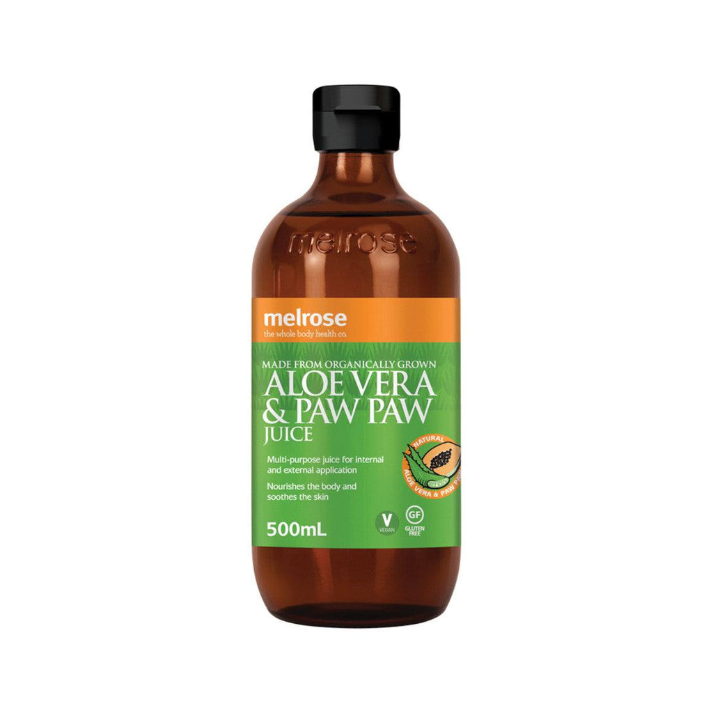 Melrose Organic Aloe Vera & Paw Paw Juice 500ml - Alkaline World