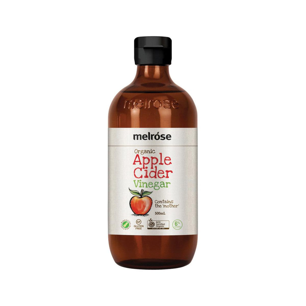 Melrose Organic Apple Cider Vinegar (contains the 'mother') 500ml - Alkaline World