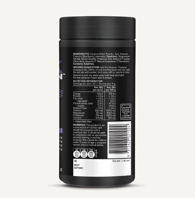 Melrose Peak Hydration Blackberry Lemonade 180g - Alkaline World