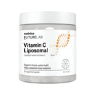Melrose FutureLab Vitamin C Liposomal capsules in a bottle, dietary supplement with orange-colored capsules for immune support