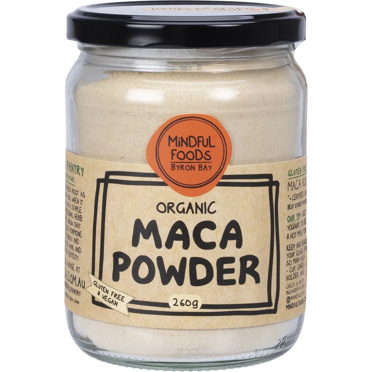 Mindful Foods Maca Powder Organic 260g - Alkaline World