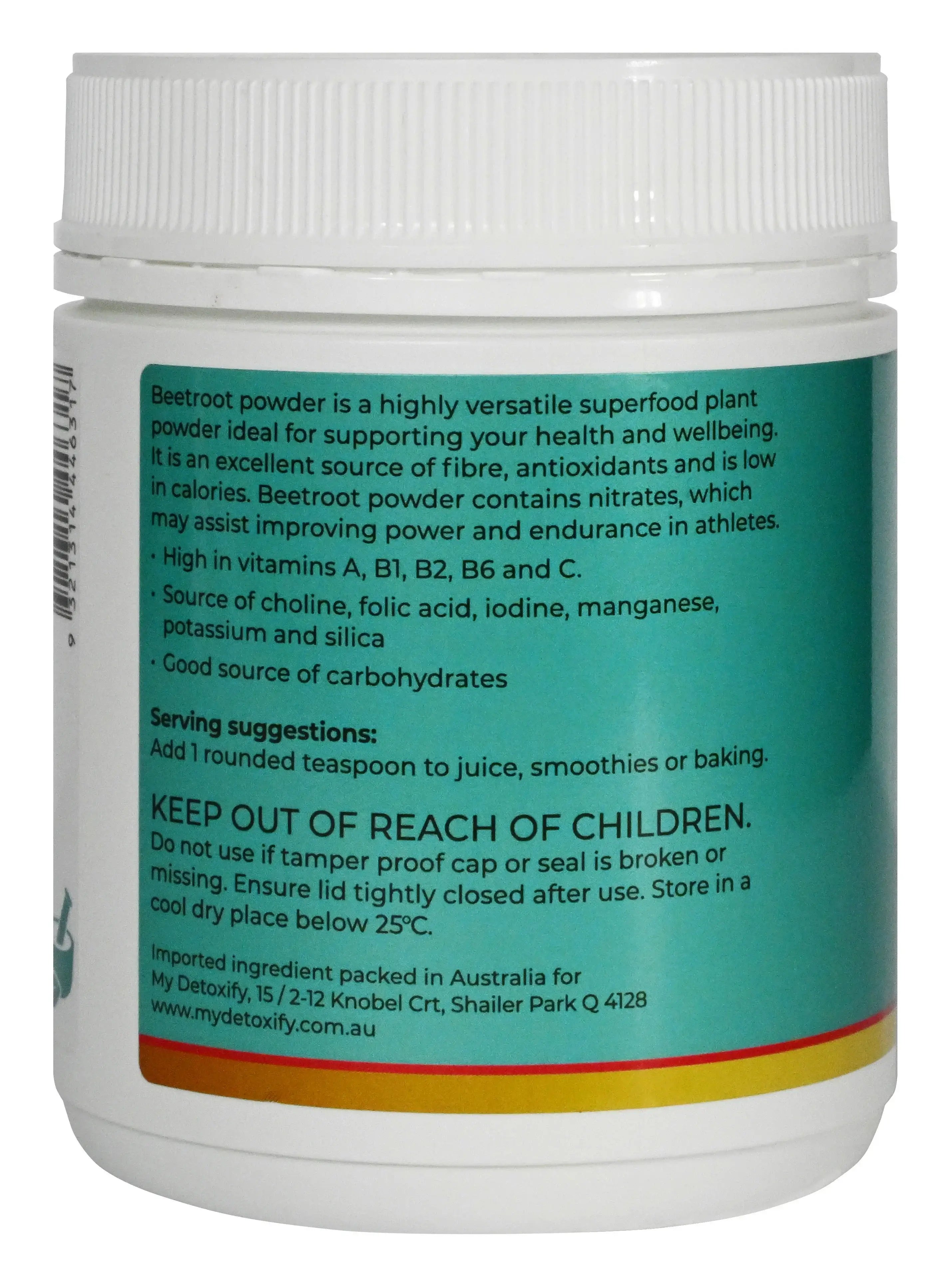 MyDetoxify Organic Beetroot powder 250g - Alkaline World