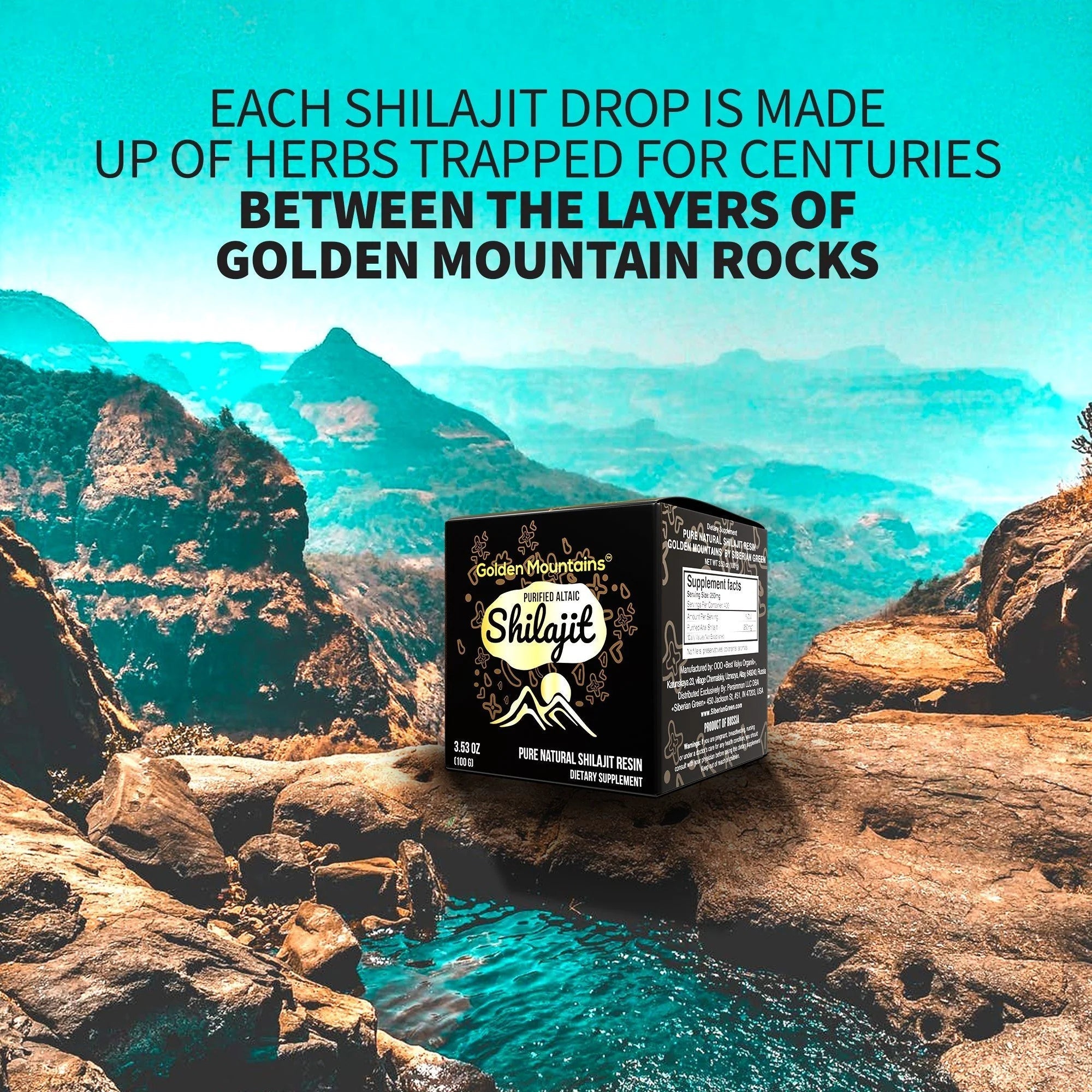 Natural 100% Siberian Shilajit Altai Pure Resin 100g - Alkaline World