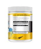 Natural Superfoods ZeoPine Pineapple Zeolite 200g in a clear container, showcasing yellow pineapples and mineral crystals.