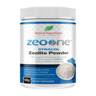 Natural Superfoods ZeoHeal Pack with zeolite and greens, featuring vibrant greens and mineral-rich supplement ingredients.