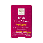 New Nordic Irish Sea Moss supplement in 30t package, showcasing dried sea moss strands on a natural background