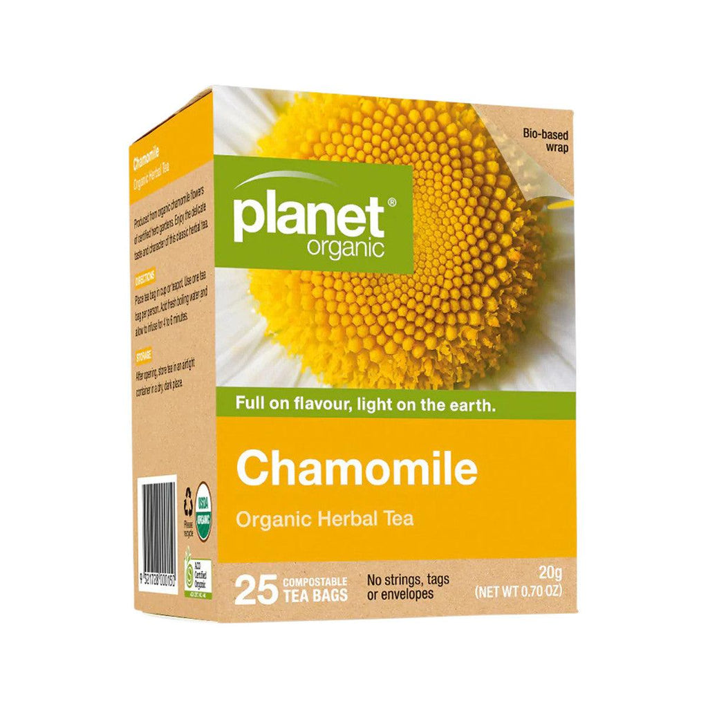 Planet Organic Organic Chamomile Herbal Tea x 25 Tea Bags - Alkaline World