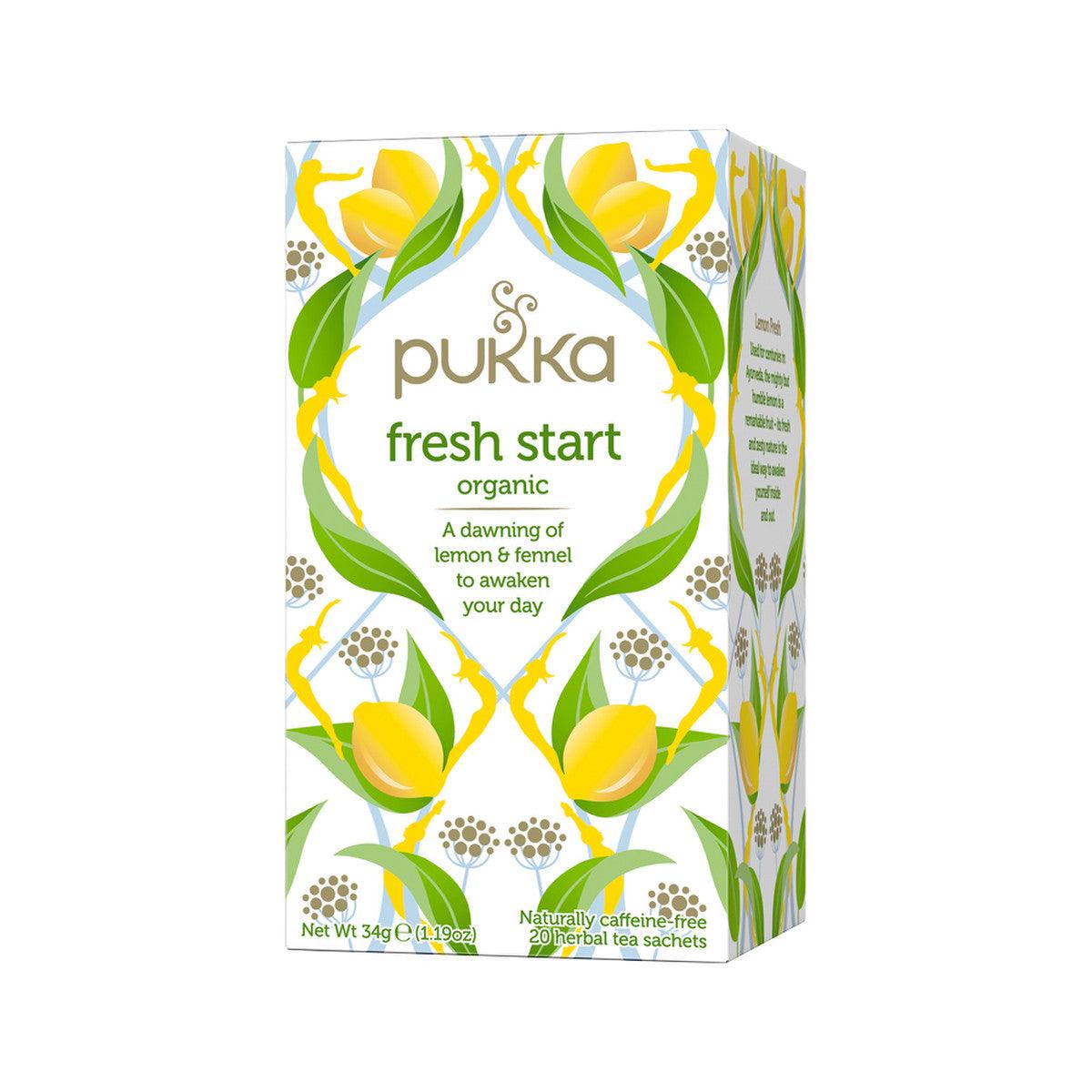 Pukka Organic Fresh Start x 20 Tea Bags - Alkaline World