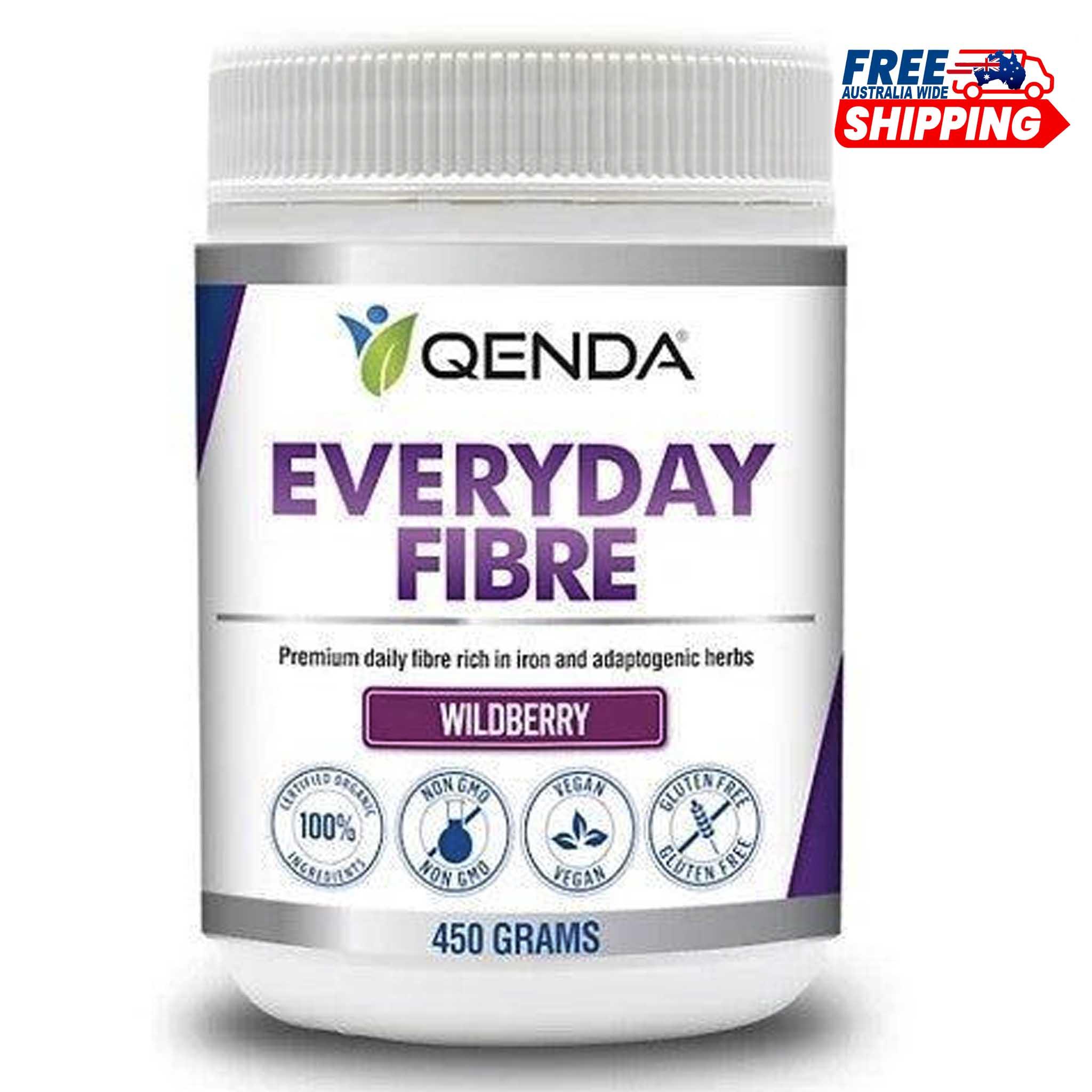 Qenda Everyday Fibre - Wildberry Flavour 450g - Alkaline World