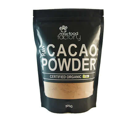 Raw Food Factory Organic Raw Cacao Powder 500g - Alkaline World