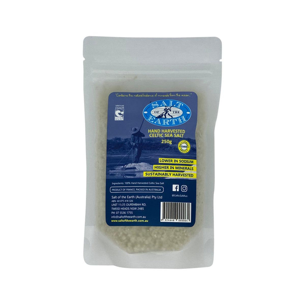 Salt Of The Earth Hand Harvested Celtic Sea Salt Coarse 250g - Alkaline World